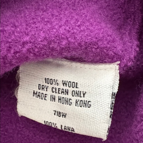 Eileen Fisher Vibrant Purple Wool Jacket - Picture 3 of 5